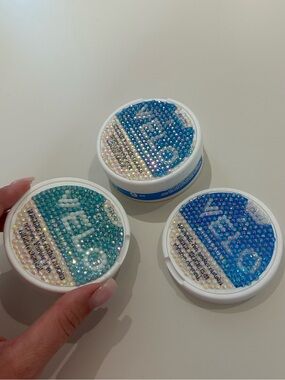 Reusable Bedazzled Velo can